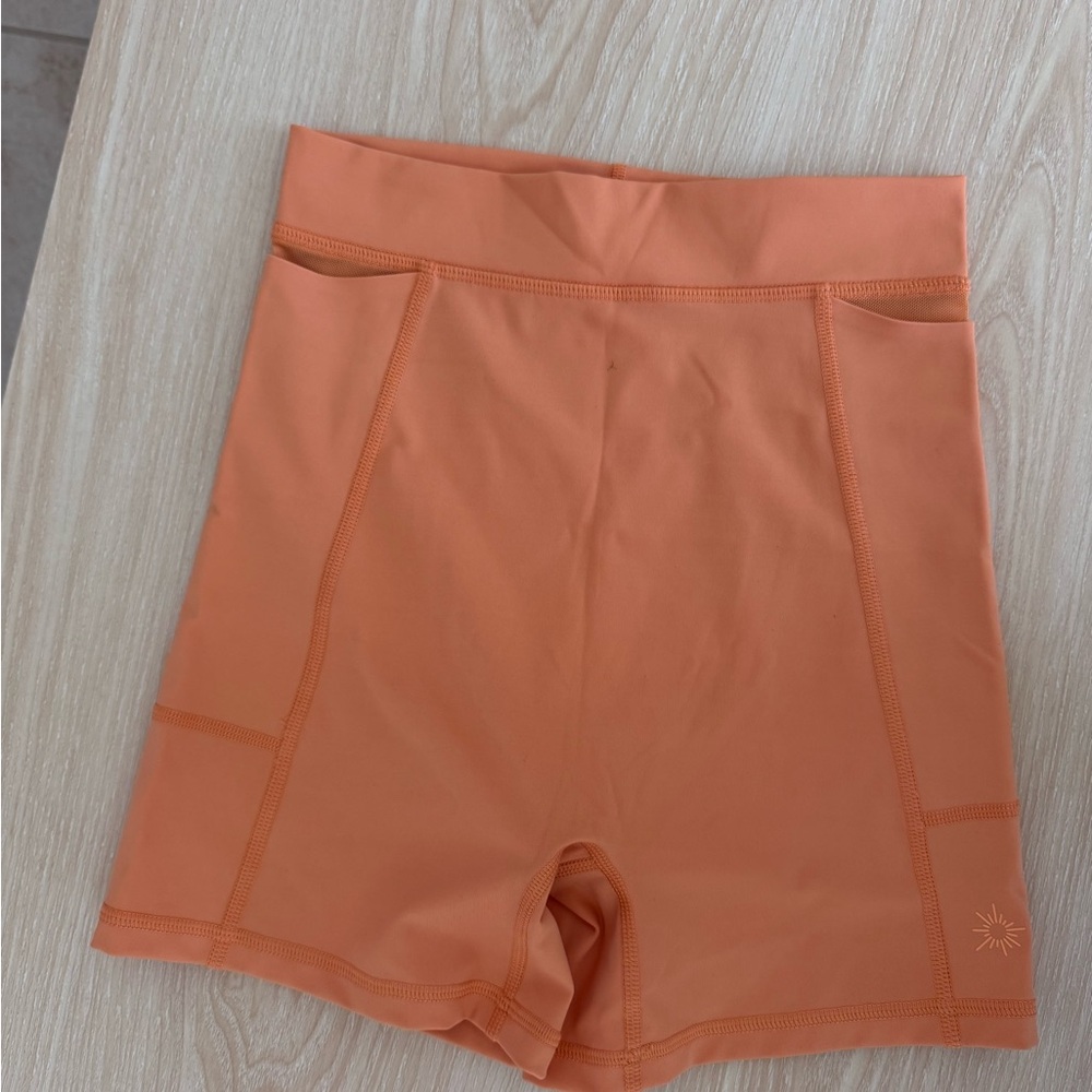 Aerie Orange Women's Bike Shorts